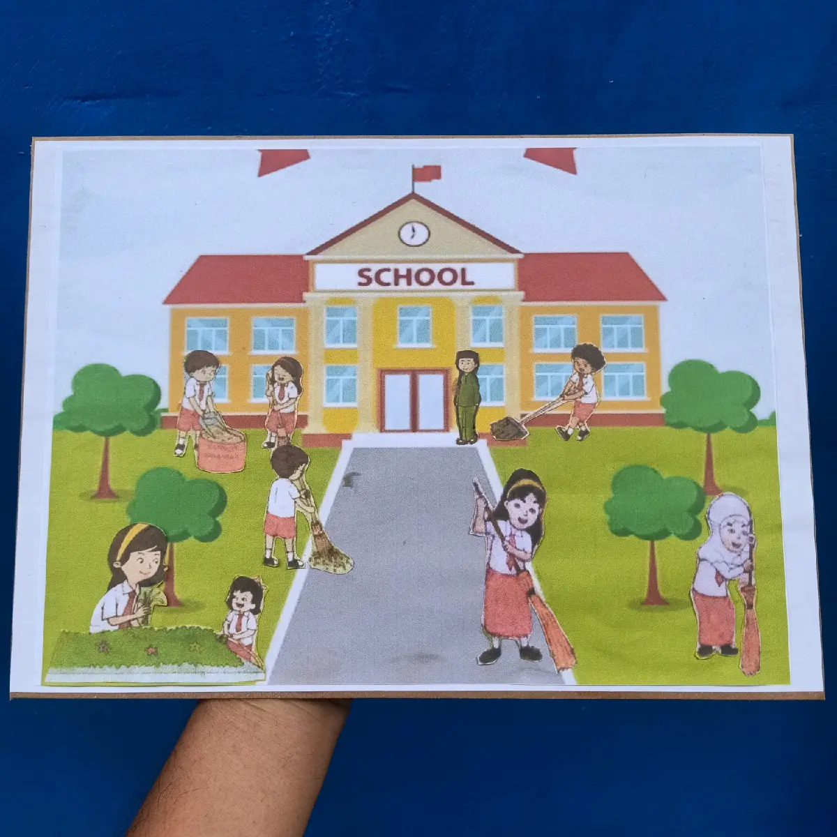 montase tugas sekolah
