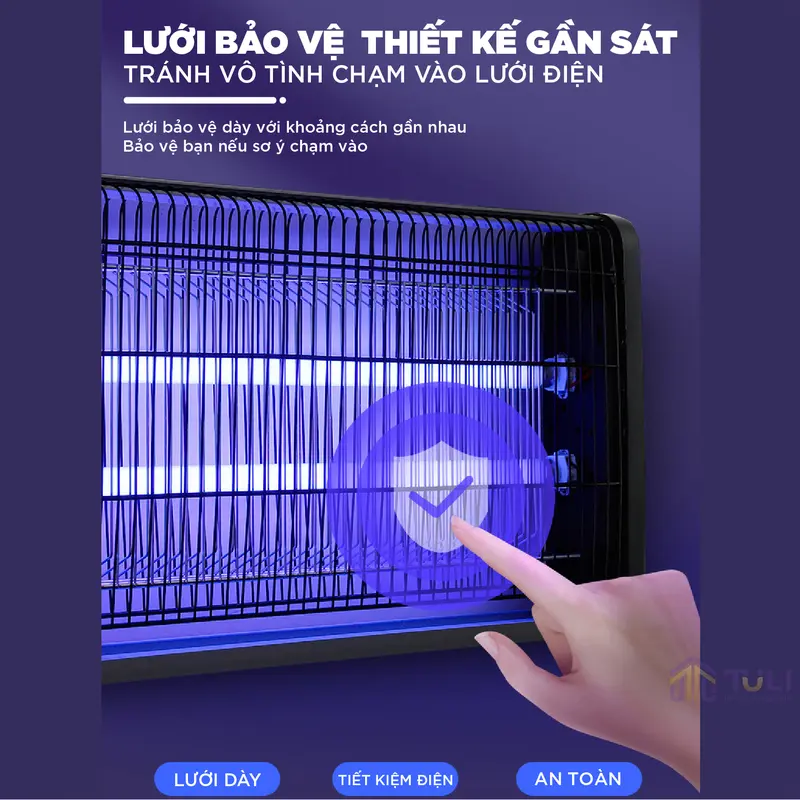 Đèn Bắt Muỗi Và Côn Trùng Tuli TL-006, Công Suất 6W, Máy Bắt Muỗi Bằng Đèn, Bắt Muỗi/Ruồi/Kiến Ba Khoang/Các Loại Côn Trùng, An Toàn Khi Sử Dụng, Có Lớp Lưỡi Bảo Vệ, Bảo Hành 2 Năm đèn bắt muỗi tự động 5