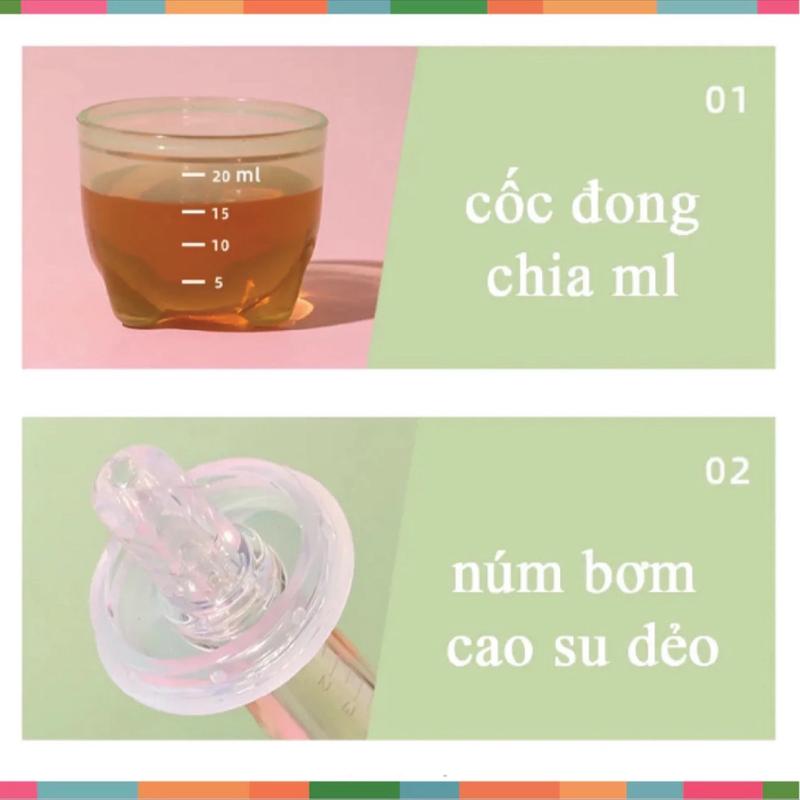 Dụng Cụ Bón Thuốc - Bón Sữa Cho bé Chia Dung Tích 5 ml - 10 ml- Thìa 8