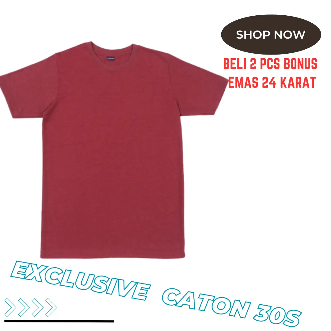 KAOS POLOS PENDEK COTTON COMBED 30s ADEM Untuk PRIA WANITA Distro Katun Oblong Baju