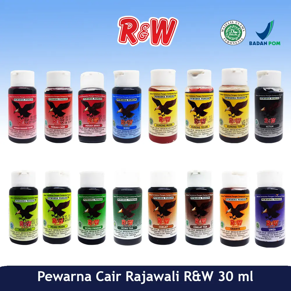 Pewarna Makanan Kue Rajawali R&W RW 30 ml