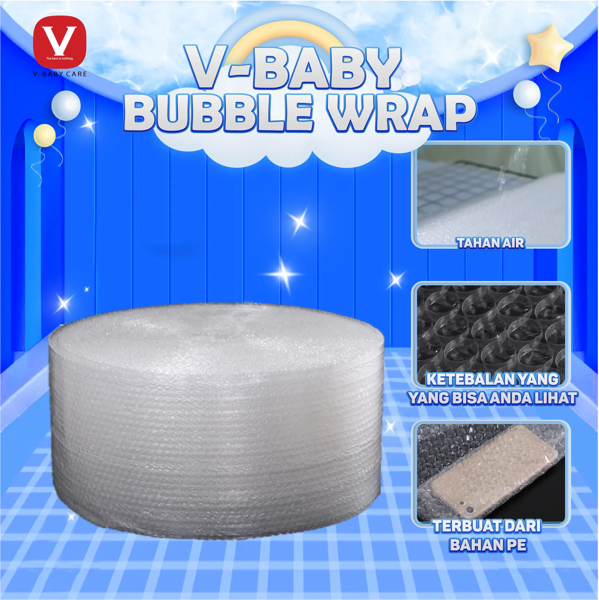 V-BABYCARE TAMBAHAN BUBBLE WRAP untuk pengaman barang packingan