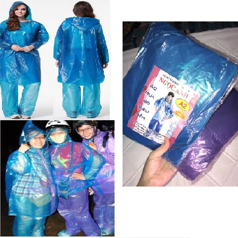  10 Bộ áo mưa nilon siêu bền A2  BỘ CÁ  
