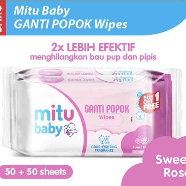 Tissu Tisu Basah Bayi Mitu 50 sheet BUY 1 GET 1 1