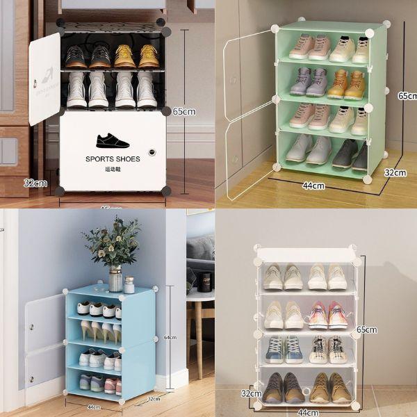 [HÀNG MỚI VỀ] TỦ GIÀY NHỰA LẮP GHÉP ĐA NĂNG 4 NGĂN