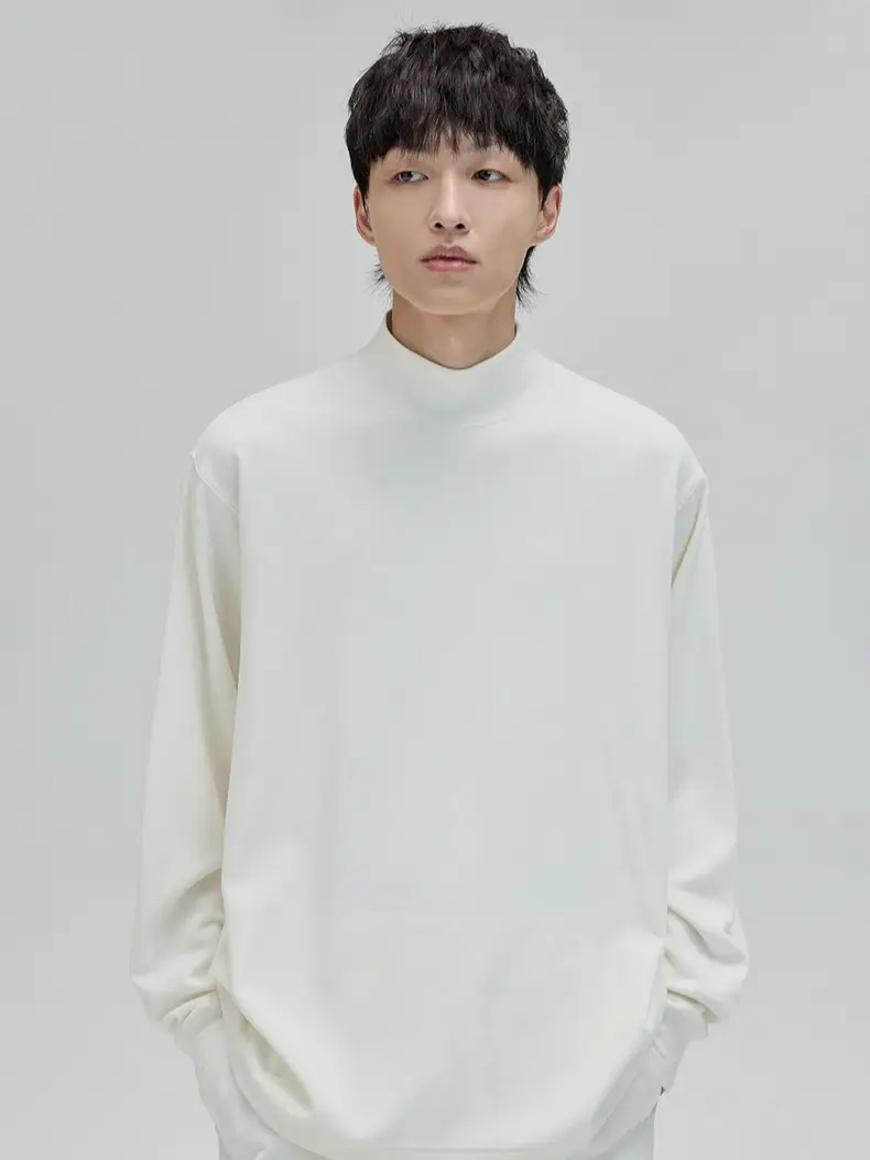 【Xả Hàng】Áo Giữ Nhiệt Nam Nữ Co Giãn 4 Chiều Cổ 5 Phân Dài Tay Thoải Mái Giữ Ấm Tốt Menswear