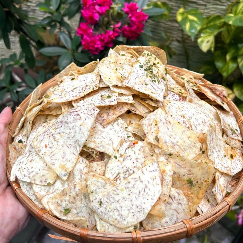  Khoai Môn Sấy Mắm Hành túi 250g Snack Ăn Vặt Food Thức Ăn 