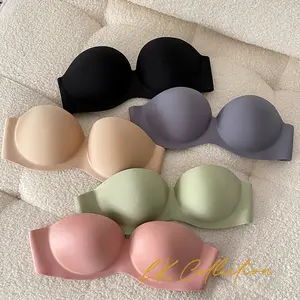 Bra Kemben Busa Tebal Lembut Bh Wanita Dewasa Remaja Seamless Motif Polos Nyaman 144