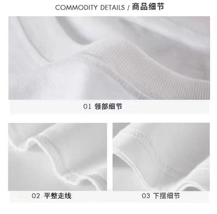 Product Introduction of Pure Cotton Short Sleeve T-Shirt for Men, Summer New Trendy High-End Half Sleeve Versatile Loose Plus Size Fashion Breathable Shirt for Women 20