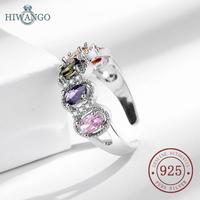 Gambar HIWANGO Cincin Zirkon Warna-warni Perak 925 Untuk Fashion Wanita - Putih dari HIWANGO Kab. Gresik 4 Tokopedia