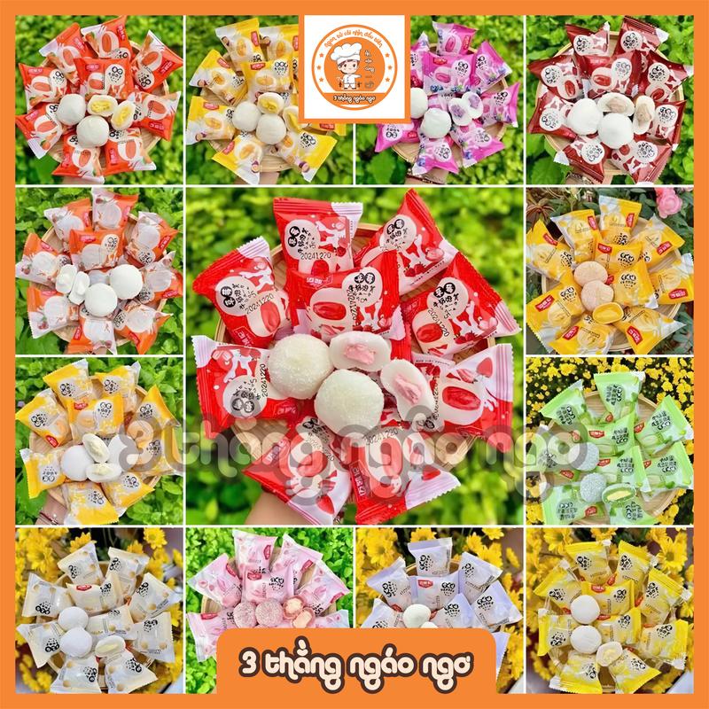 1Kg Bánh Mochi Kem Lạnh 13 Vị DATE MỚI : Sầu Riêng Khoai Môn Đậu Nành Xoài Bơ Sữa Đào Dừa Chuối Socola Táo Đỏ Kẹp Đậu Đỏ Chanh Dây Dâu Cam Việt Quất