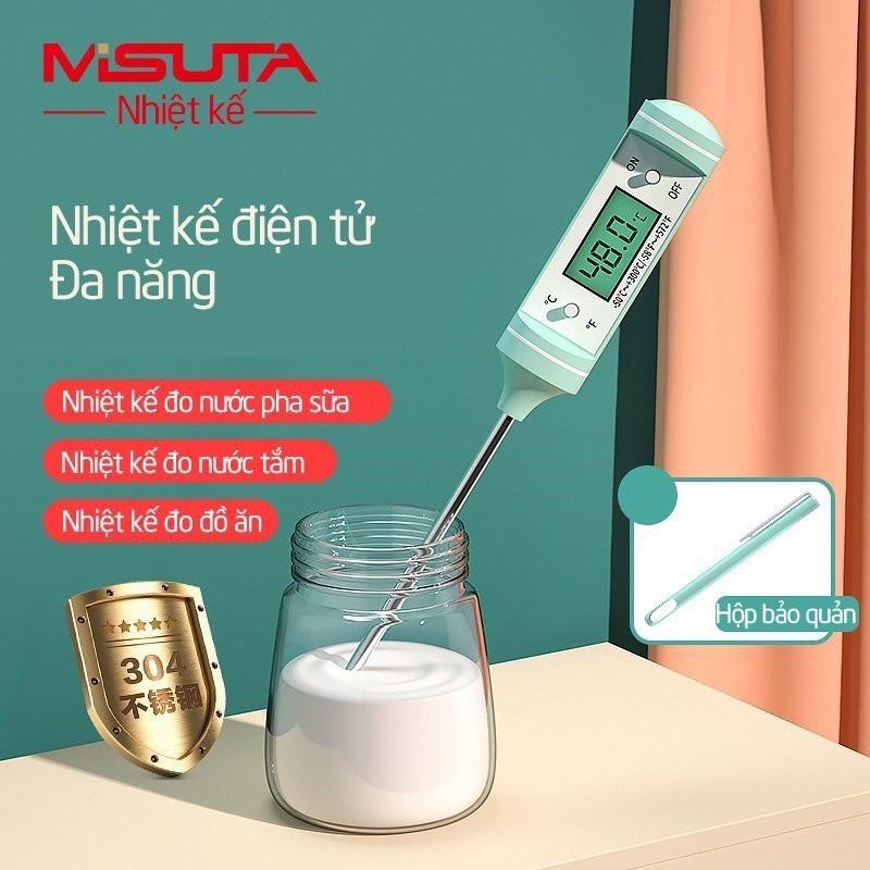 Nhiệt kế đo nước pha sữa, đo nhiệt độ nước, thức ăn Misuta [Sang trọng, chính xác] 0