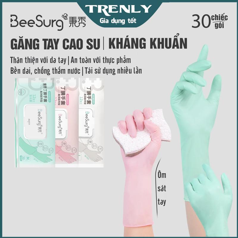 Găng Tay Cao Su Nhà Bếp BeeSurg, Găng tay Rửa Bát, Chống Nước