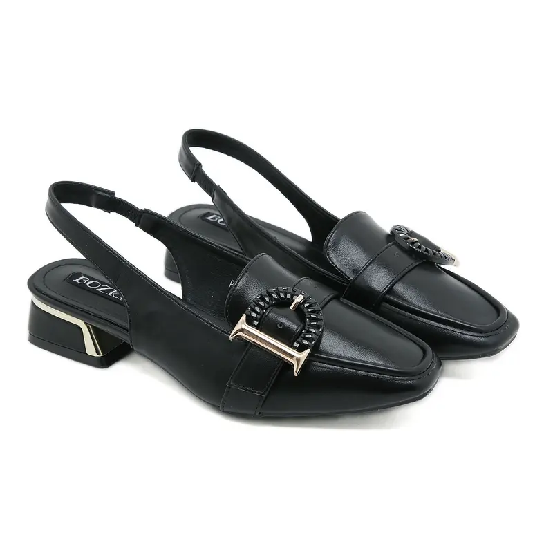 Bozka sepatu wanita Paris1A Sandal BLACK/KAHKI/CREAM 6