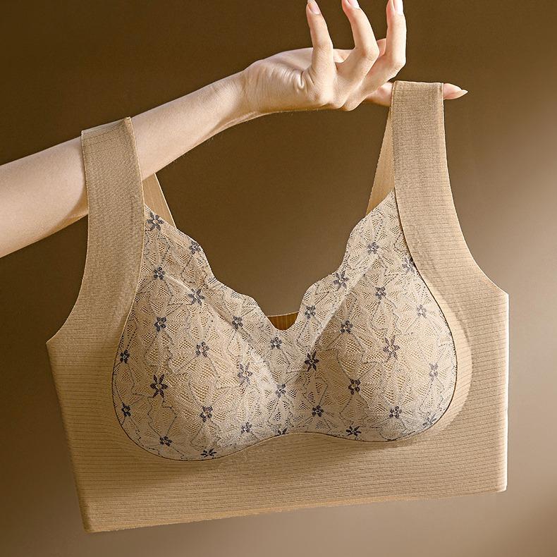 Áo ngực nữ cúp cố định, nâng ngực, nâng ngực phụ, không dây, không dấu, lưng đẹp, kiểu quấn ren áo bra mã BRA12