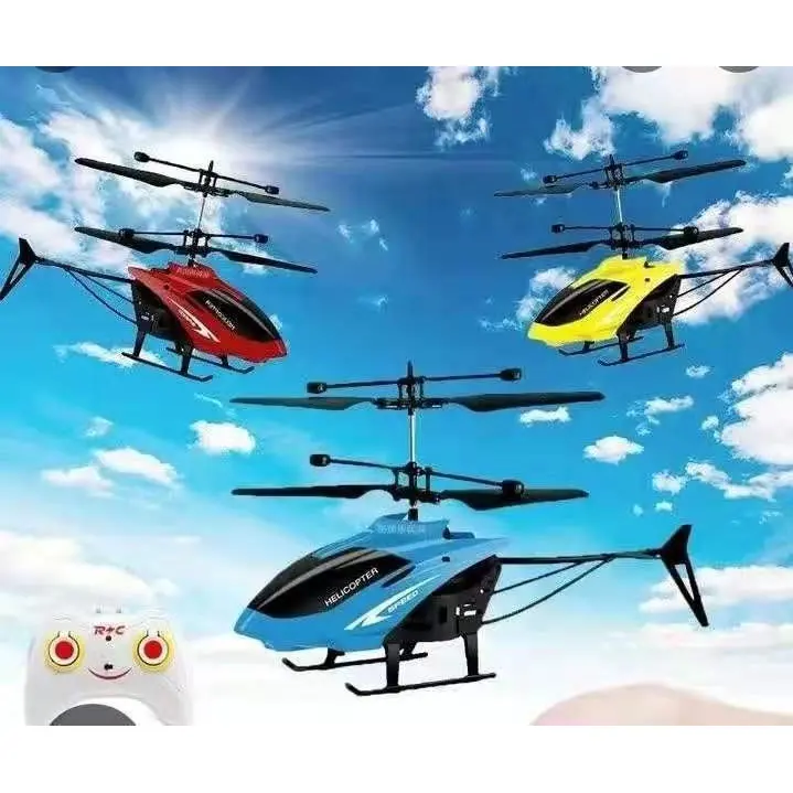 Mainan Anak RC Helikopter Terbang Sensor Tangan Remote Control Baterai Kado