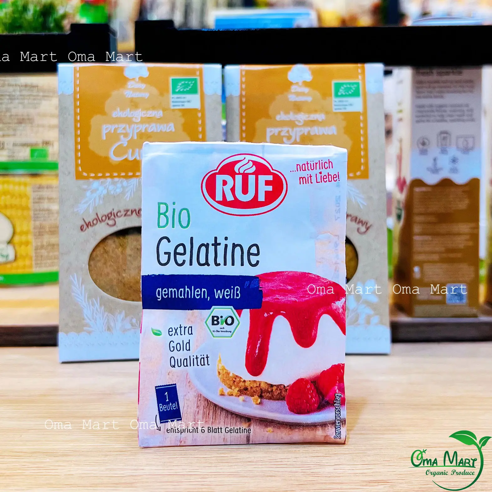 Bột Gelatine Hữu Cơ Ruf Gói 9g - Đặc Biệt Nấu Ăn Dặm Cho Bé