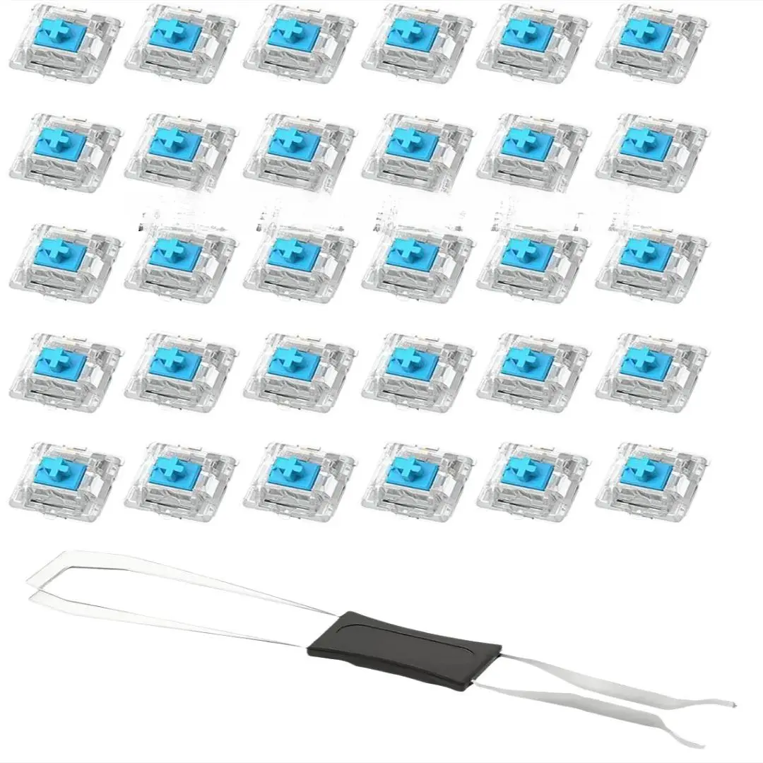 30pcs/50pcs/100pcs Practical Blue/Black/Red/Brown Switches Mechanical ...