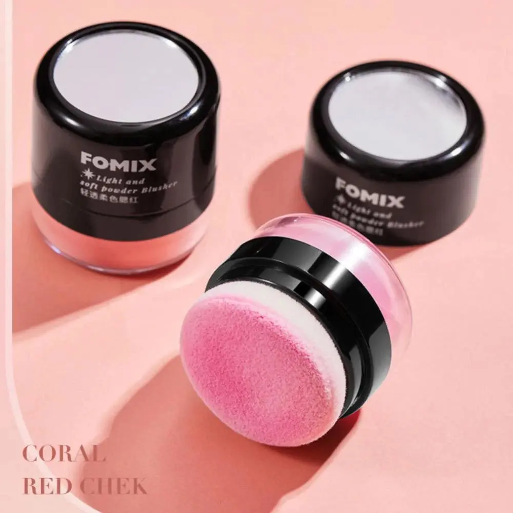 FOMIX light transparent soft color blush mushroom head lazy air cushion blush highlight repair capacity one soft mist rouge powder Lightweight Makeup
