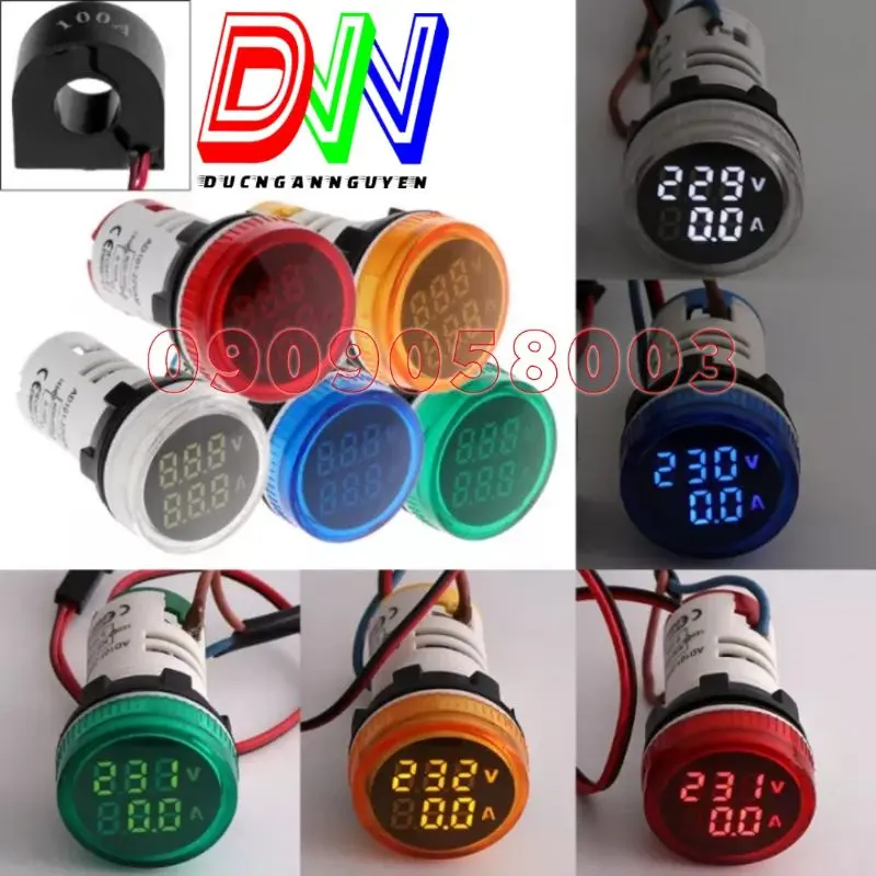Đồng hồ Led đo Volt và Ampe AC 500V 100A