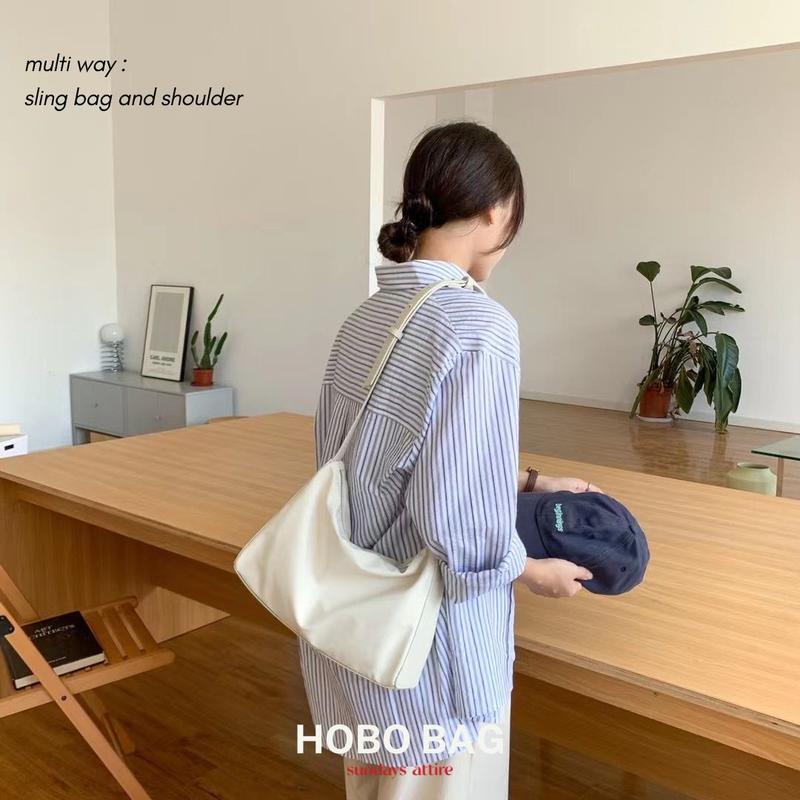 Sundays Attire - HOBO Multiway Bag Kulit PU Nilon Tas Bahu 0