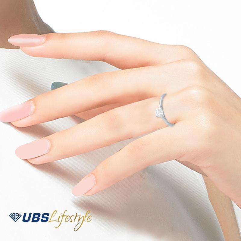 UBS Cincin Emas Solitaire - Cc14822w - 17k 3