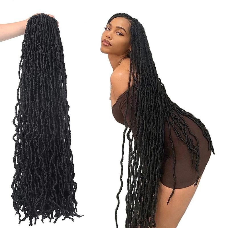 36 Inch 7 Packs Soft Locs Crochet Hair Whole Strand No Extended ...
