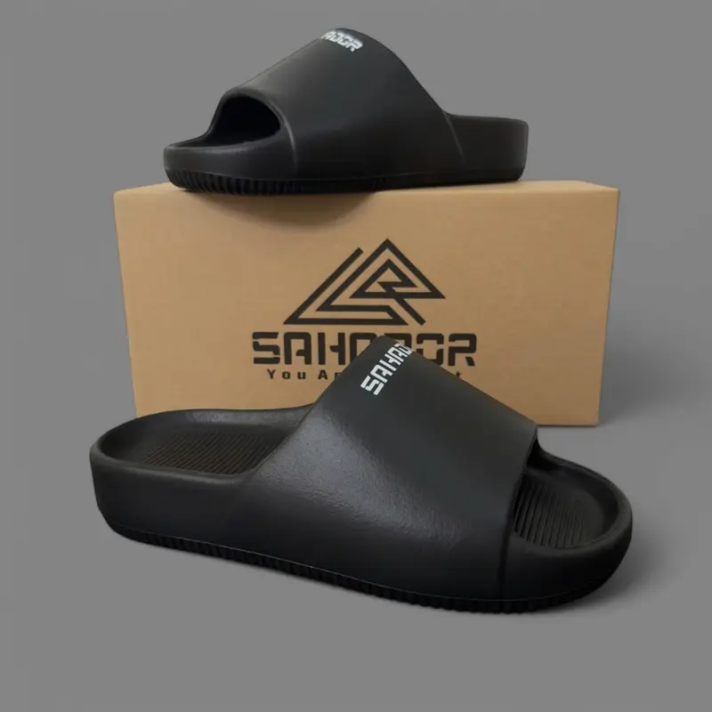 Dép quai ngang bánh mì nam nữ đúc nguyên khối SAHADOR đế cao 4cm siêu êm nhẹ chống trơn trượt DC07 5