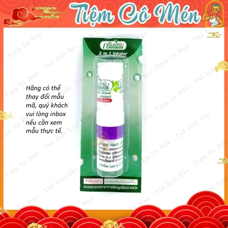 Ống Hít Thông Mũi Green Herb popper  hít