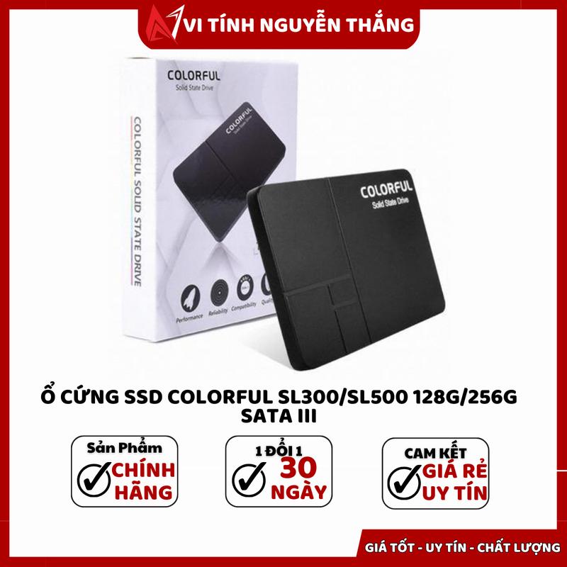 Ổ cứng SSD Colorful SL300/SL500 128GB SATA III, tốc độ đọc 530 MB/s, tốc độ ghi 480 MB/s, kích thước 2.5 Inch