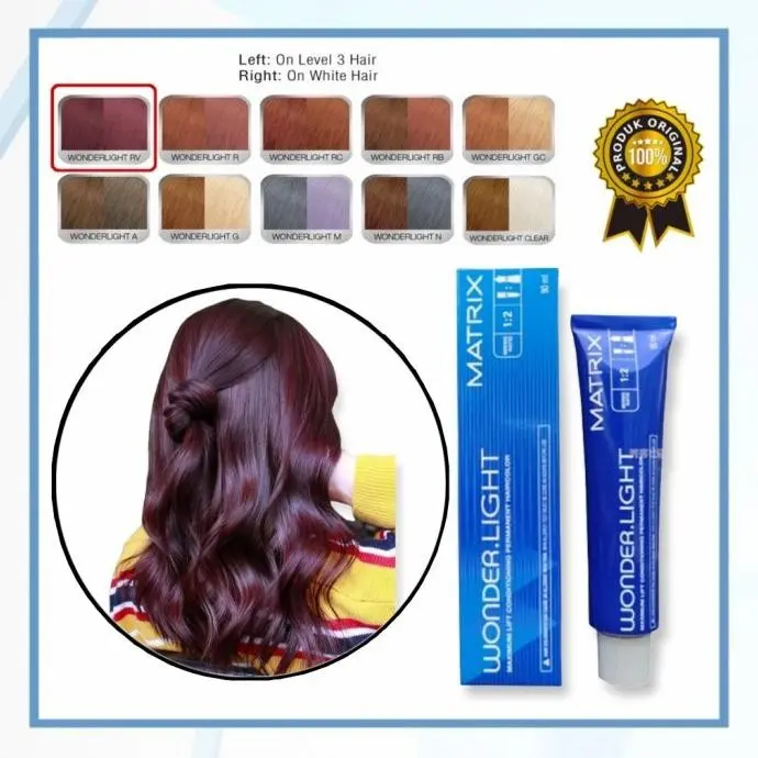 Matrix wonderlight / wonder light 90ml / cat rambut permanen / campuran cat developer 135ml 3