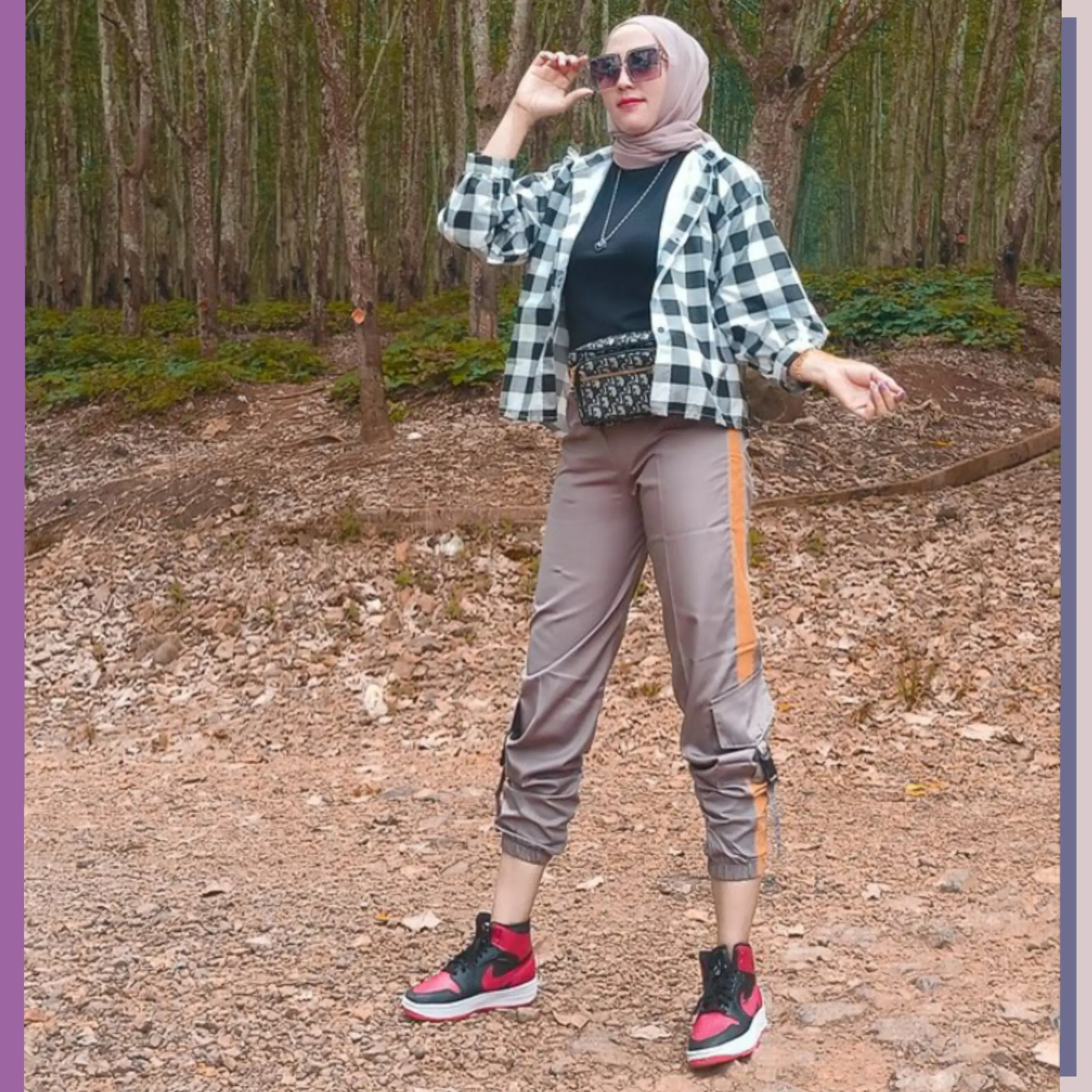 Celana Cargo Jogger Wanita Bahan Drill Original Best Seller
