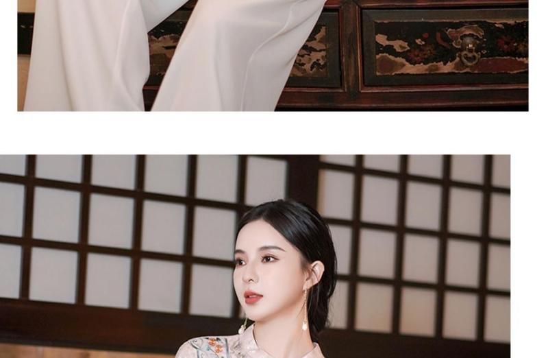 Product Introduction of Loose Version New Chinese Style Women's Shirt 2023 New Chinese Style Ethnic Style Tang Costume Top Long Sleeve Stand Collar Women 27