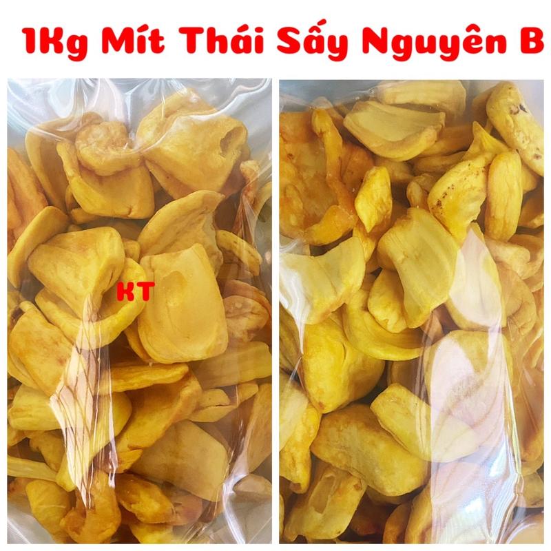 1Kg Mít Sấy Khô Nguyên Cánh Loại B  - đóng gói bằng 2 túi zipper bạc Ăn vặt Snack