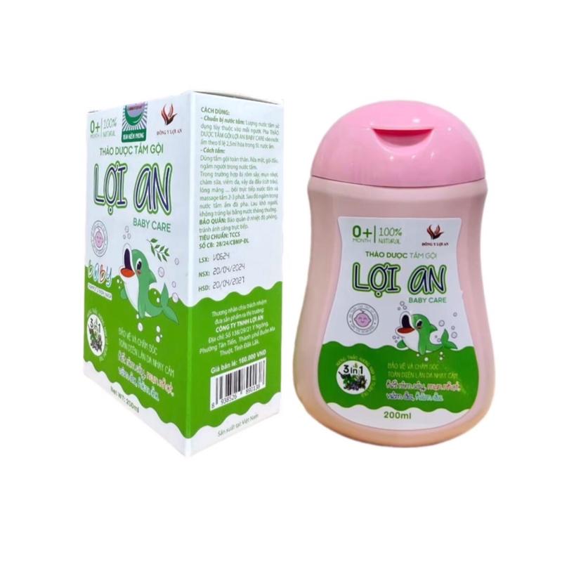 Sữa Tắm Gội Thảo Dược Lợi An Cho Bé 200ml 2