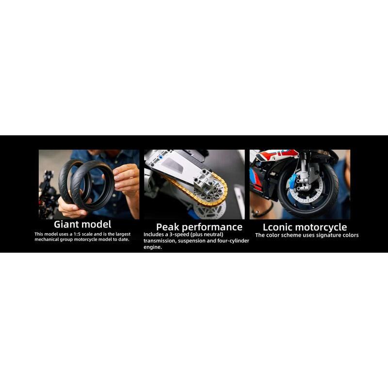 Product Introduction of New Building Bocks Simulation Motorcycle Decoration Assembly Model Difficult Toy Boy Educational Creature Gifts 4