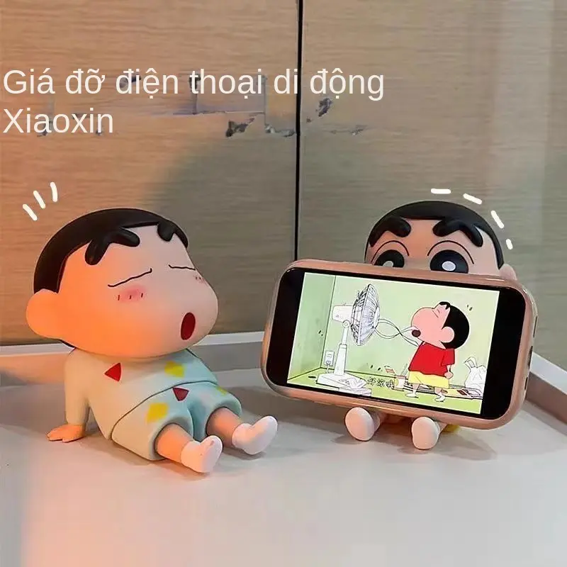 Giá Chân Đế Điện Thoại Lười Biếng Anime Shin Chan Bút Chì Màu, Đồ Trang Trí Để Bàn, Sưu Tập