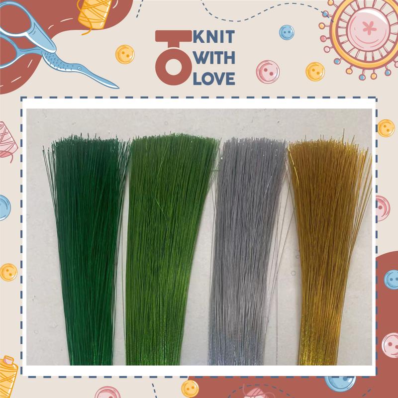 Kẽm xi dài 80cm giúp uốn cành tạo dáng, làm lá, hỗ trợ làm hoa bằng len, cực kì dễ uốn Diy 0