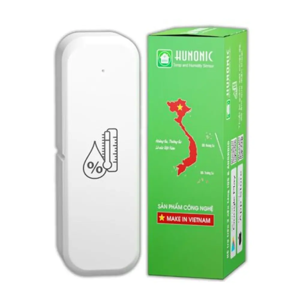 Cảm Biến Nhiệt Ẩm Wifi Hunonic, Giải Pháp Đo Lường Chính Xác Cho Môi Trường Xung Quanh, Bảo Hành 12 Tháng Lỗi Đổi Mới