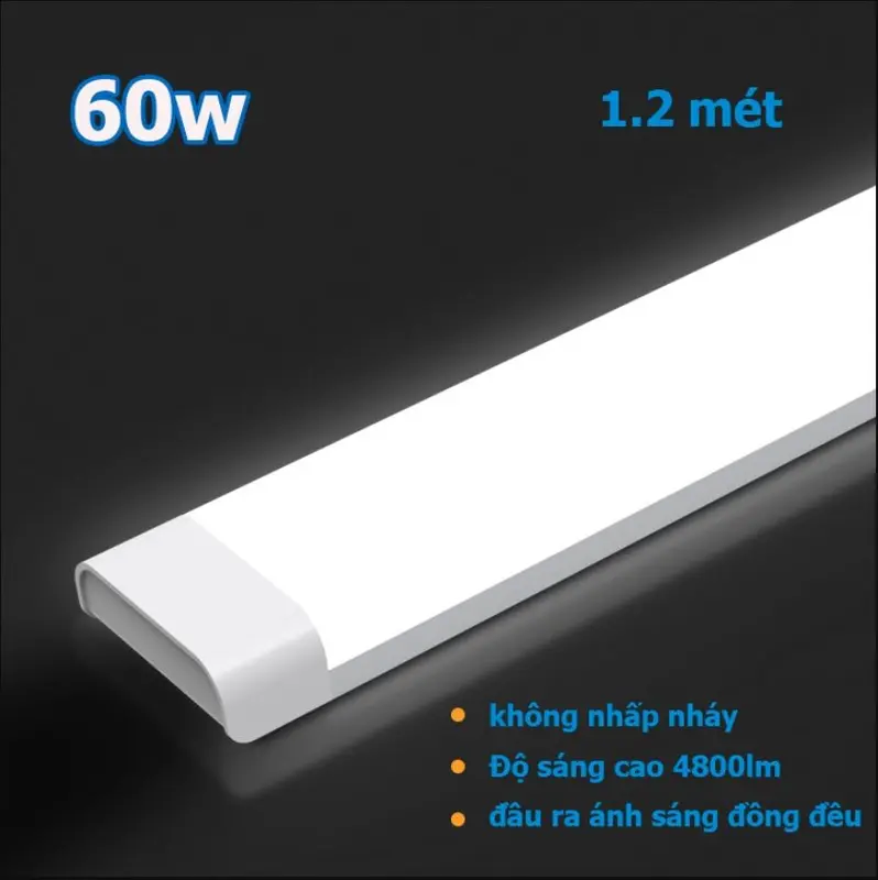 Đèn tuýp Led bán nguyệt đầu vuông 60W siêu sáng - TL300 0
