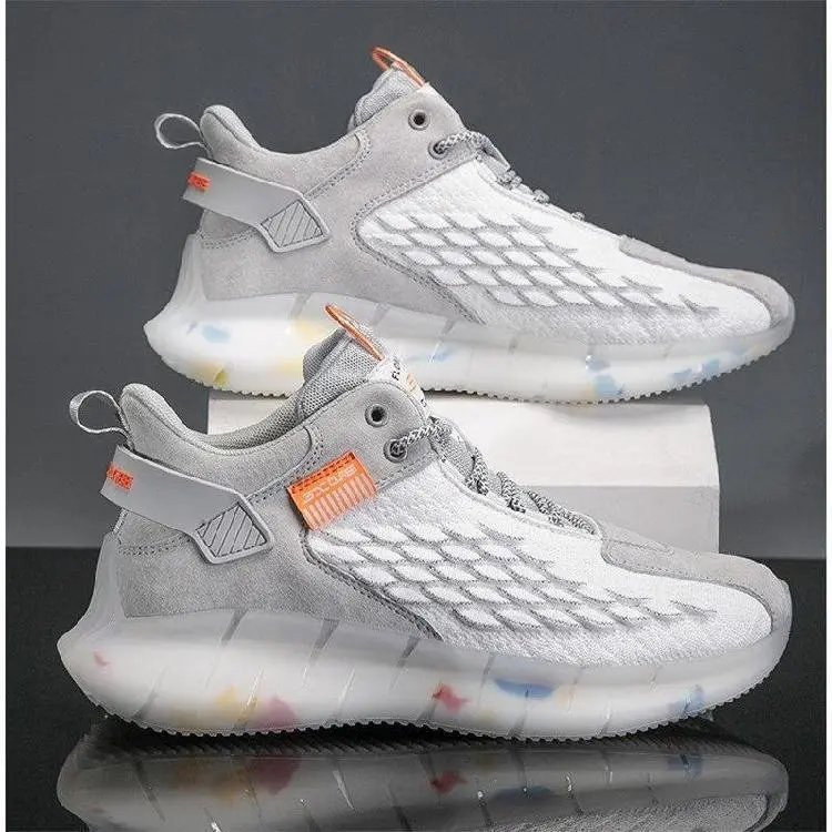 New Men's Shoes Summer Breathable Coconut Shoes Men's Korean Style Trendy High-Top Shoes Men's Casual Shoes Sneaker Men's Fashion Shoes