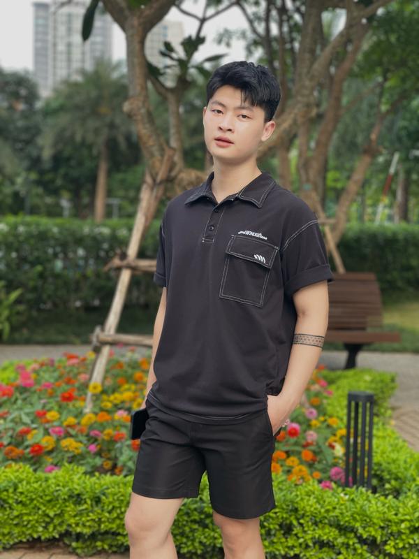 Quần short-Đùi Nam MRCHI form trên gối 2 Túi Trước và Túi Sau Vải Kaki Co Giản Cao Cấp trẻ Trung Năng Động Menswear Có Túi 1