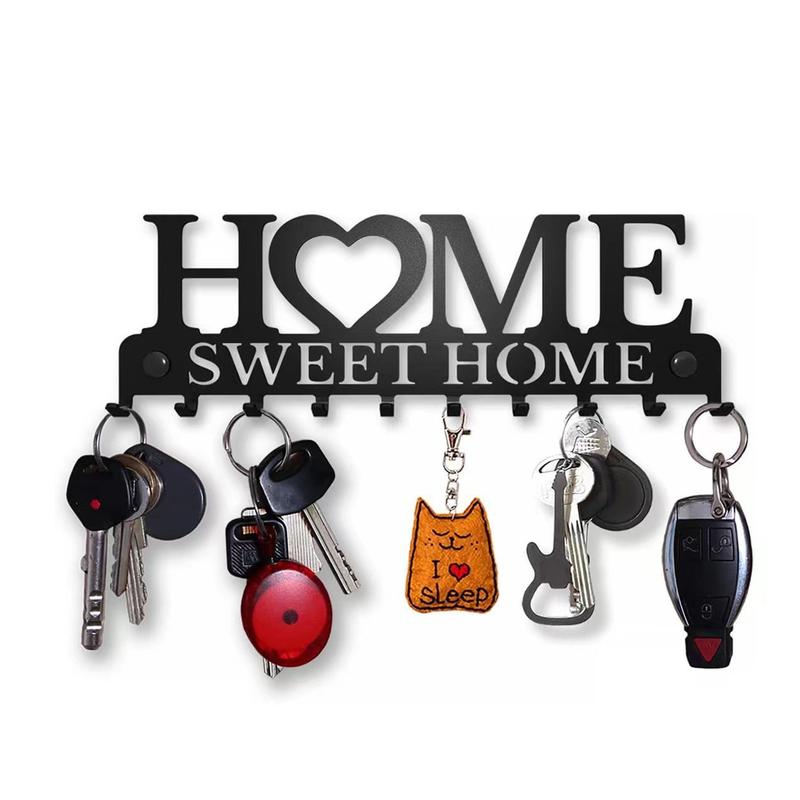 Home Key Rack Wall Mounted Storage Rack Metal Art Decorative - TikTok ...