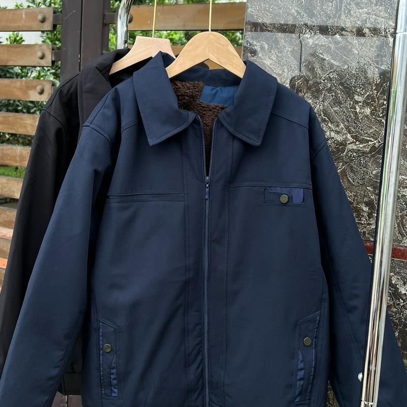 (CBL) Áo phao tặng BỐ cổ bẻ có lót lông dầy đẹp Menswear Nam