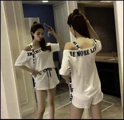 setelan wanita lengan pendek more 2