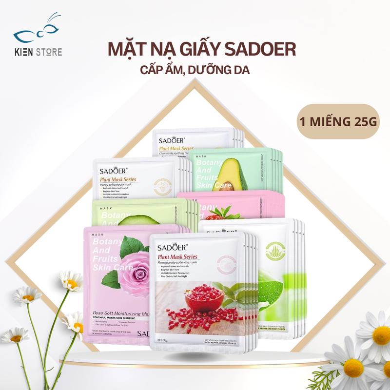 Mask SADOER - Mặt nạ tinh chất dưỡng da cấp ẩm giảm mụn mờ thâm se khít lỗ chân lông 25g Skincare Whitening Làm Đẹp Da Cosmetics làm trắng vitaminc