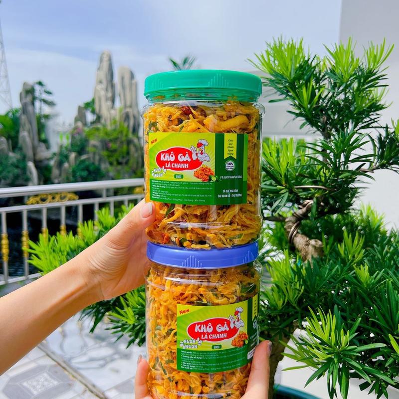 COMBO 2 HỘP KHÔ GÀ LÁ CHANH TƯƠI NABI DAI NGON CHẤT LƯỢNG Snack Ăn Vặt Food Thức Ăn 0