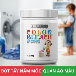 Bột Tẩy Mốc Quần Áo COLOR BEACH An Toàn Cho Em Bé Tẩy Vết Ố Vàng Quần Áo Màu Đa Năng Hương Thơm Dịu Nhẹ