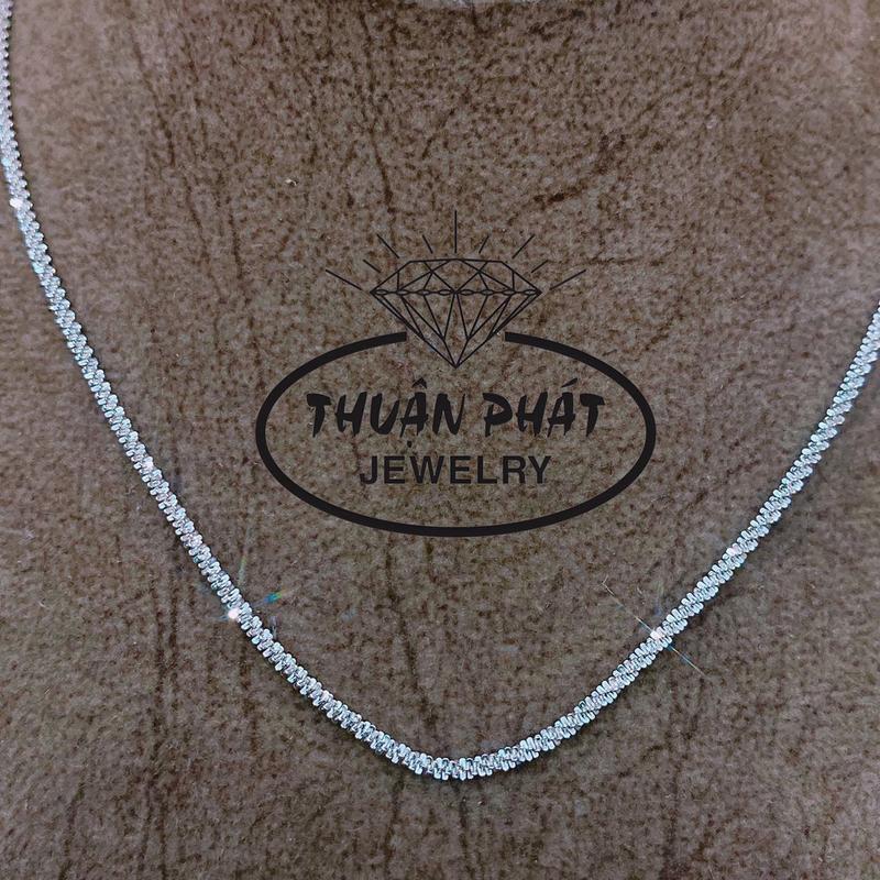 Phụ Kiện Dây Chuyền D063 Mì Xù Kim Tuyến Đeo Cổ  Sáng Chiếu Trang Sức Bạc Ý Xi Kim - Bạc Thuận Phát