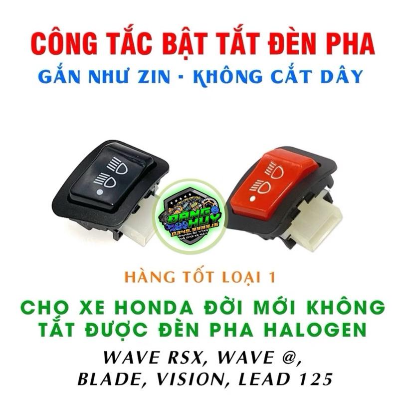 Nút Tắt Mở Đèn Chính Cho Xe Vision - Wave A110 Đời Mới ( Jắc Zin 3 Dây Trắng Là Gắn Được )